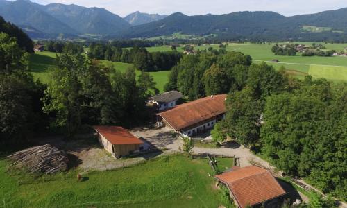 Der Bucherhof von oben